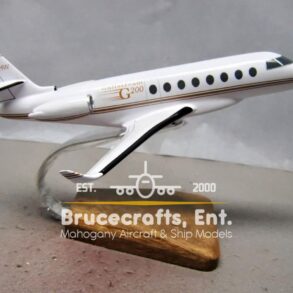 Model of Gulfstream G200 with detailed craftsmanship.